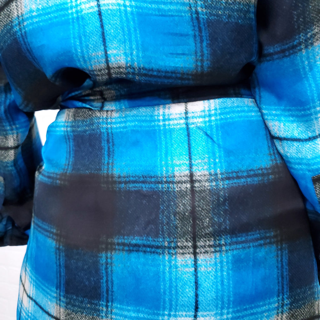 DRIES VAN NOTEN BLUE AND BLACK DRESS - SIZE 42