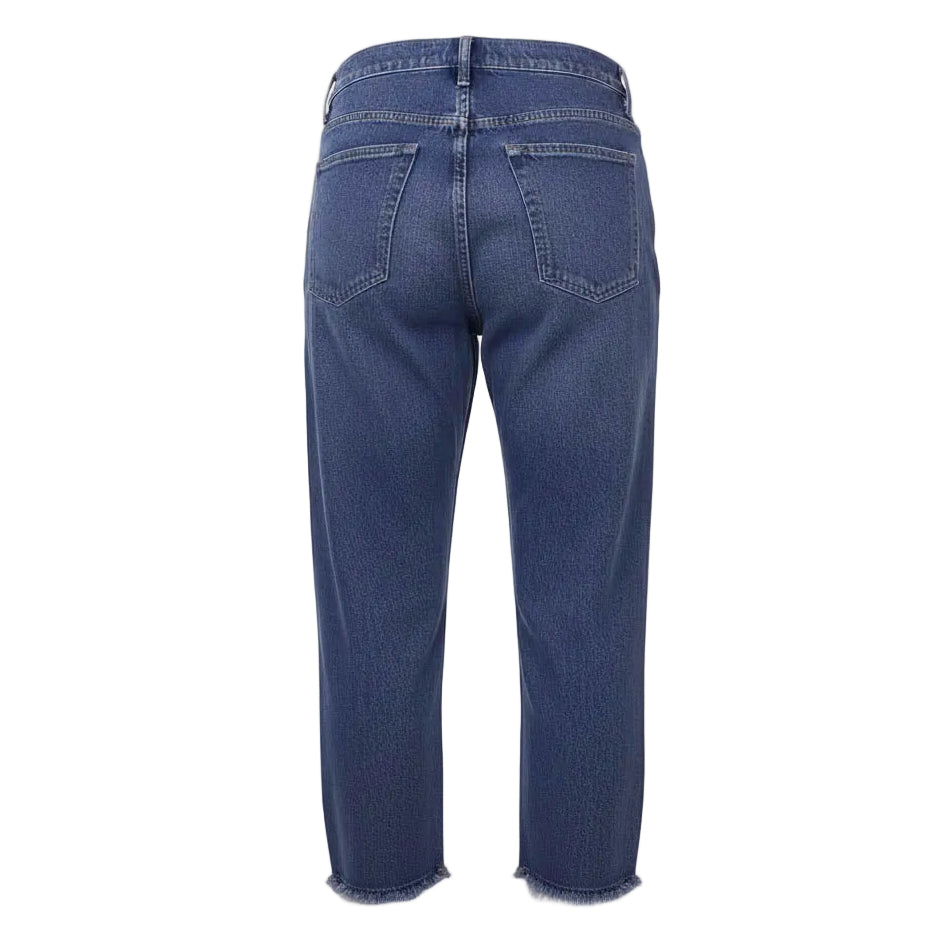 KHAITE 'KERRIE' JEANS WITH FRINGE BOTTOM DETAIL - SIZE 29