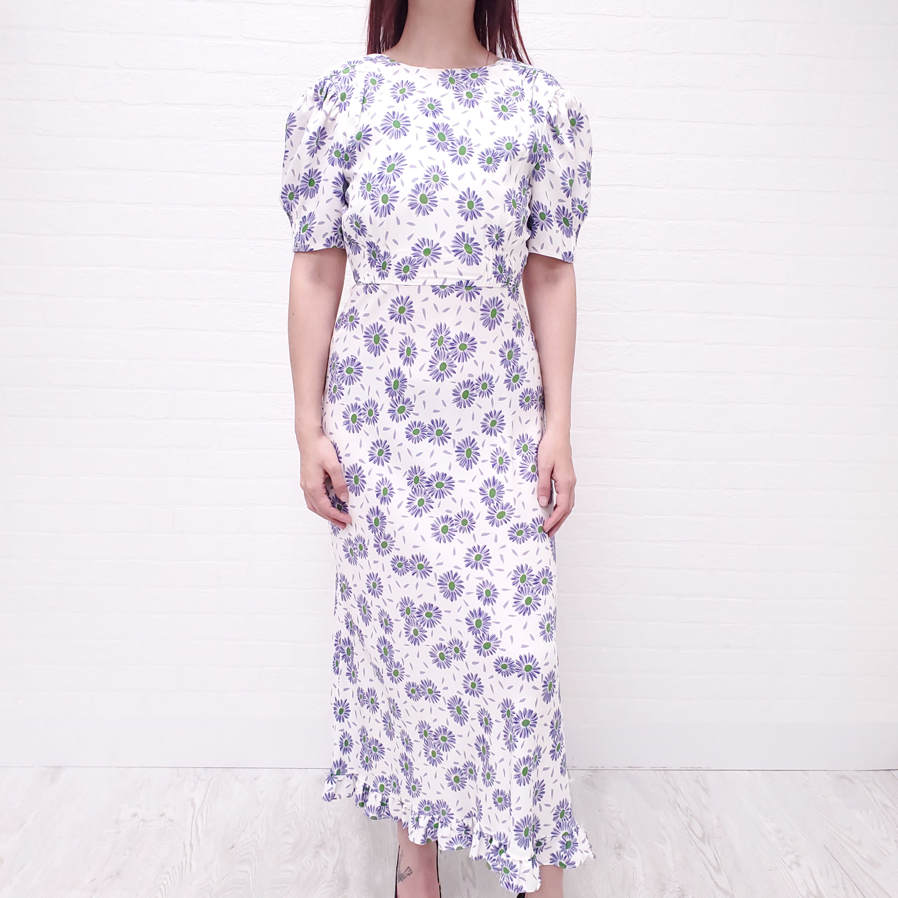 MIU MIU PURPLE FLORAL DRESS - SIZE 42 ($3300)