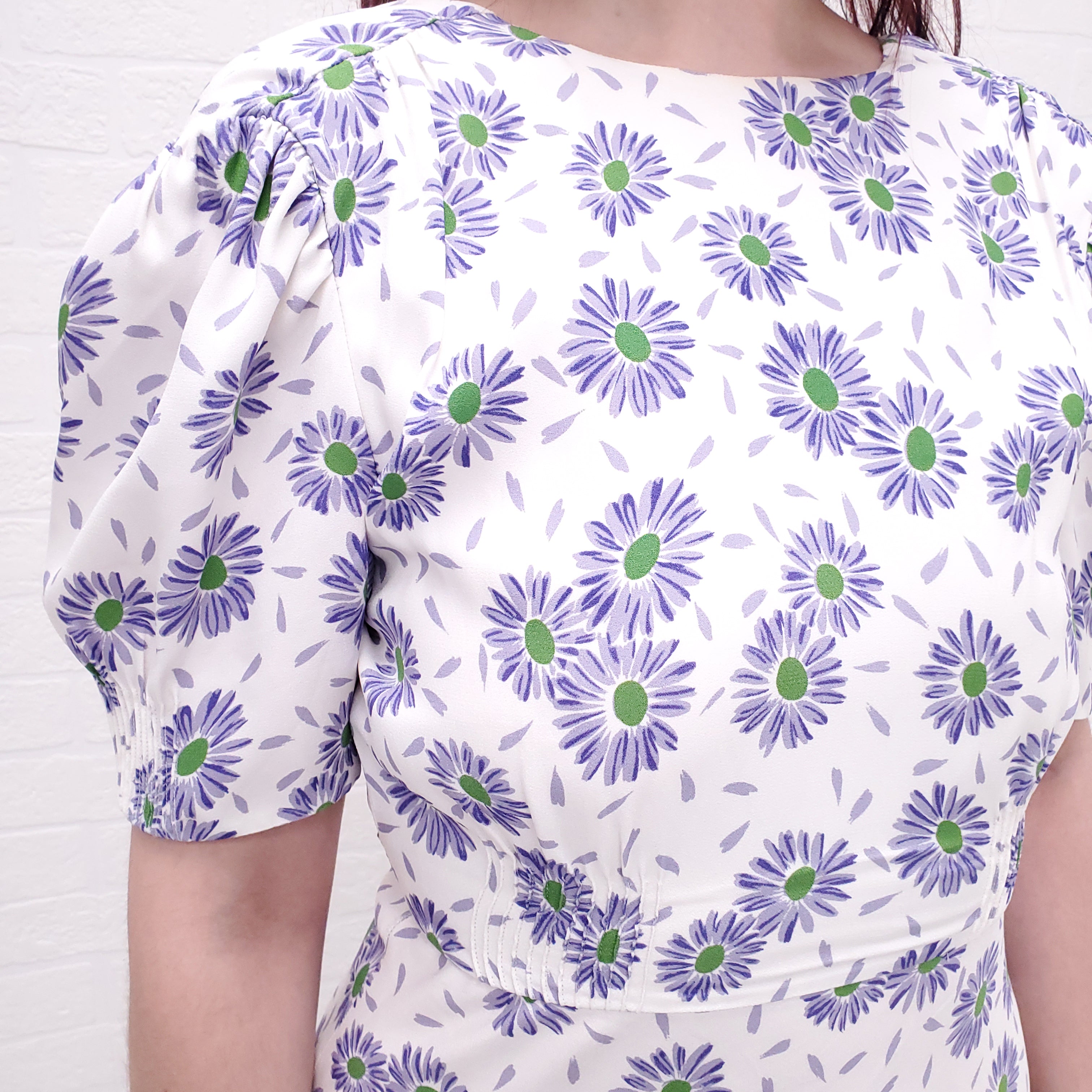 MIU MIU PURPLE FLORAL DRESS - SIZE 42 ($3300)