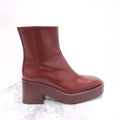 TOD’S BROWN LEATHER BOOTS - SIZE 36