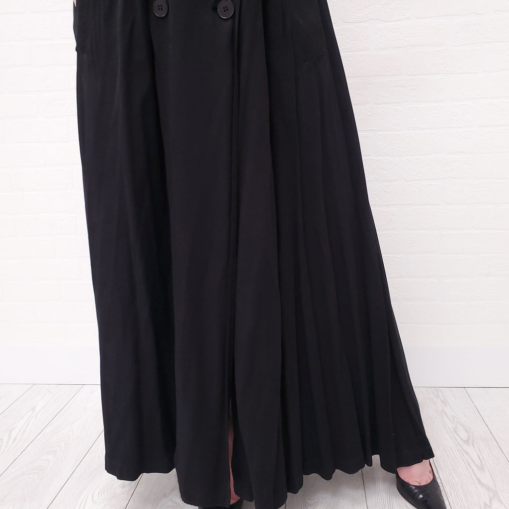 JEAN PAUL GAULTIER BLACK DRESS WITH BUTTONS - SIZE 10