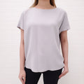 THE ROW GREY LOLA TOP - SIZE 10
