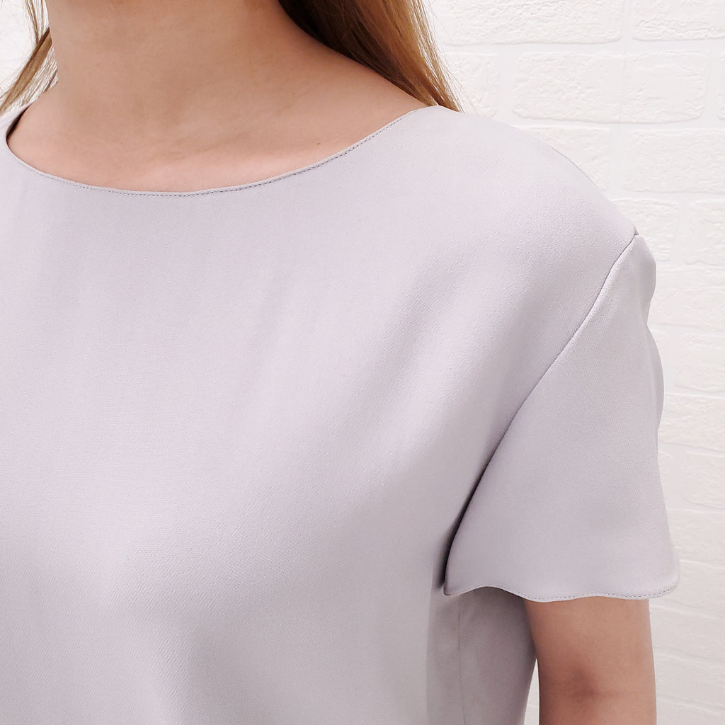 THE ROW GREY LOLA TOP - SIZE 10