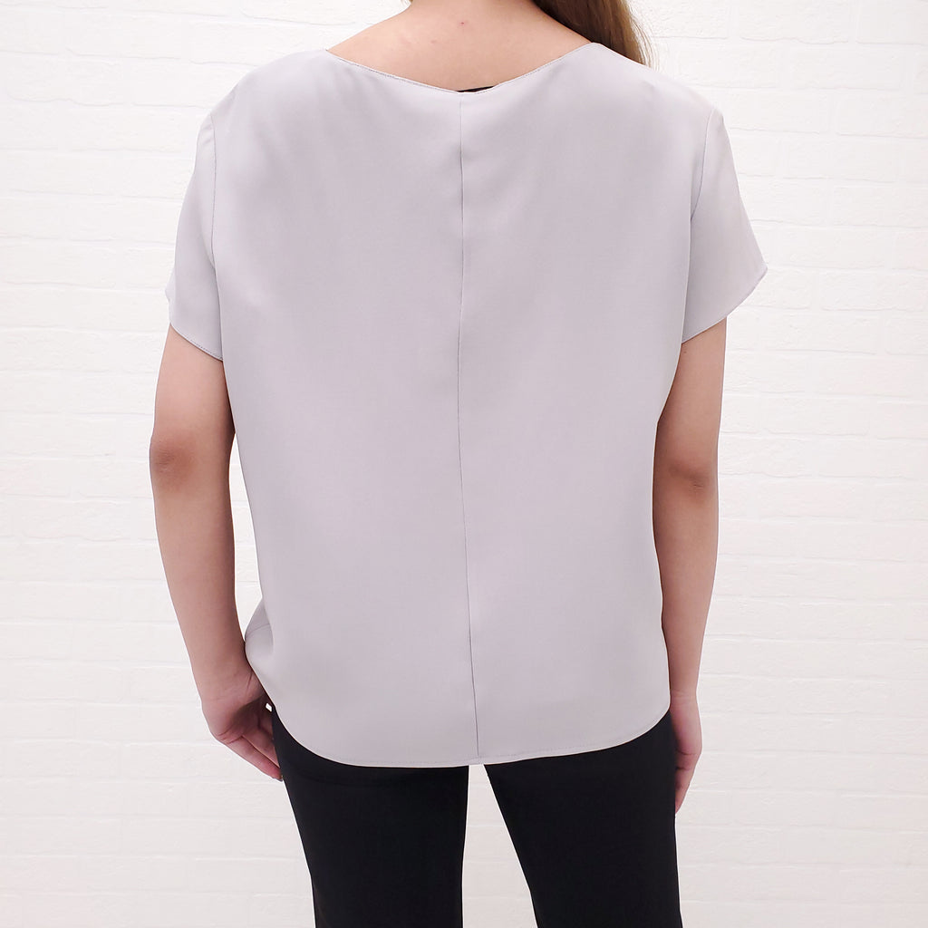 THE ROW GREY LOLA TOP - SIZE 10