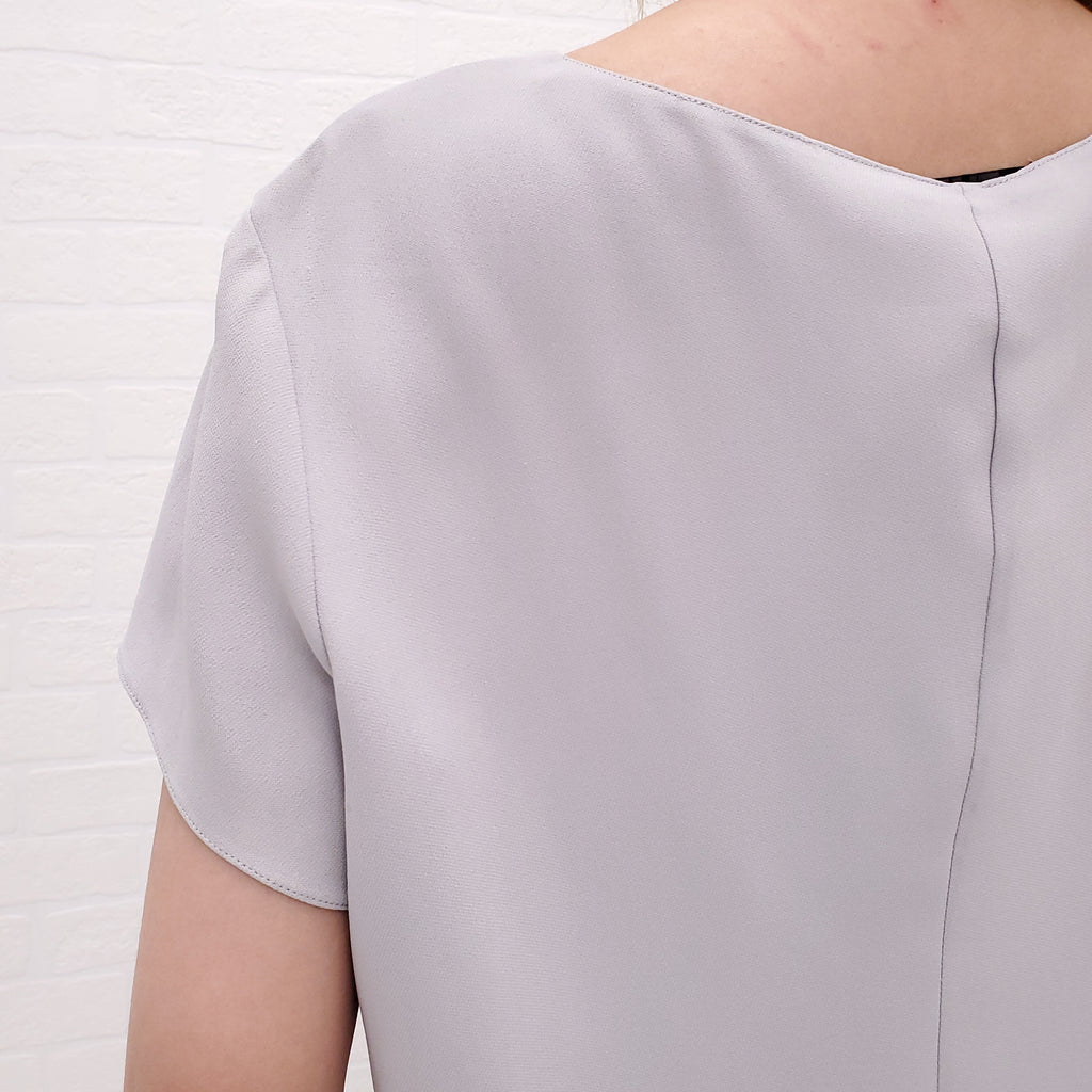 THE ROW GREY LOLA TOP - SIZE 10