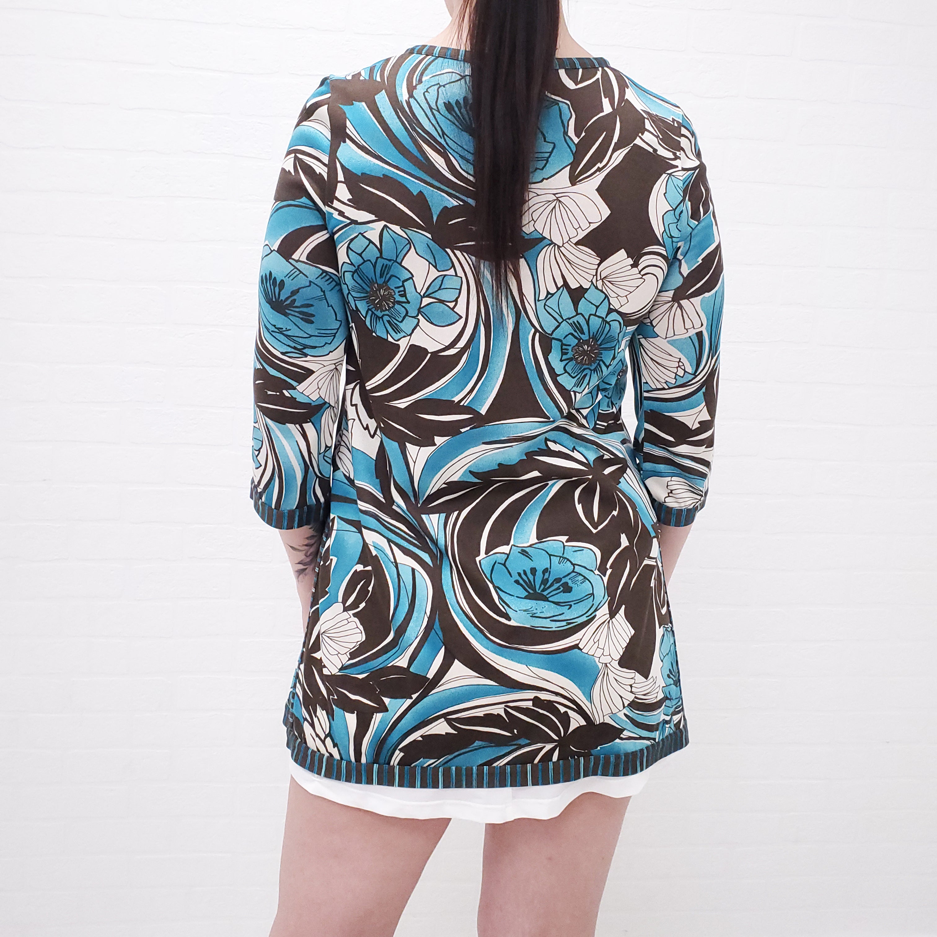 LORO PIANA PATTERNED TUNIC - SIZE 40