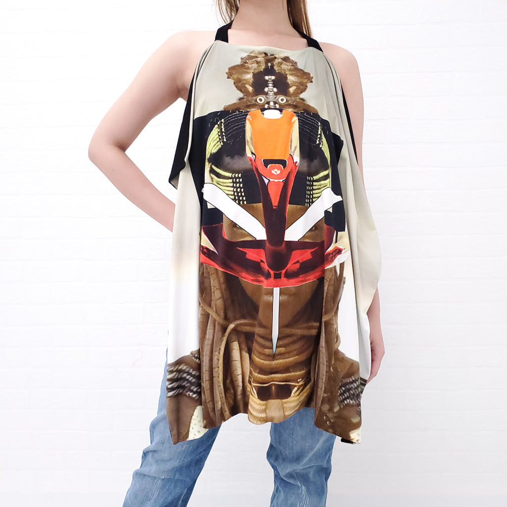 GIVENCHY PATTERNED TUNIC TOP - SIZE S