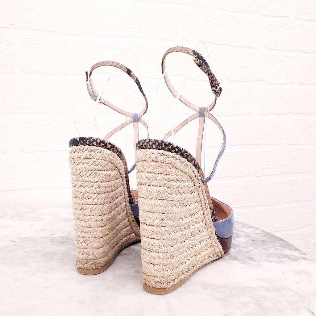 FENDI LAVENDER PATENT PLATFORM SANDALS - SIZE 38