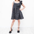 SHUSHU/TONG BLACK WOVEN DRESS - SIZE 12 UK/8 US