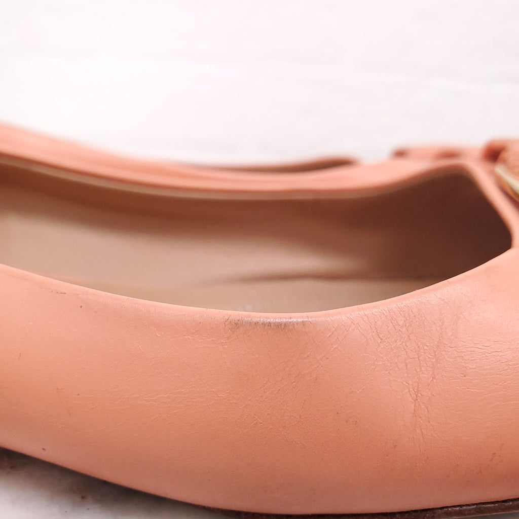 SALVATORE FERRAGAMO PINK FLATS - SIZE 7 (37)