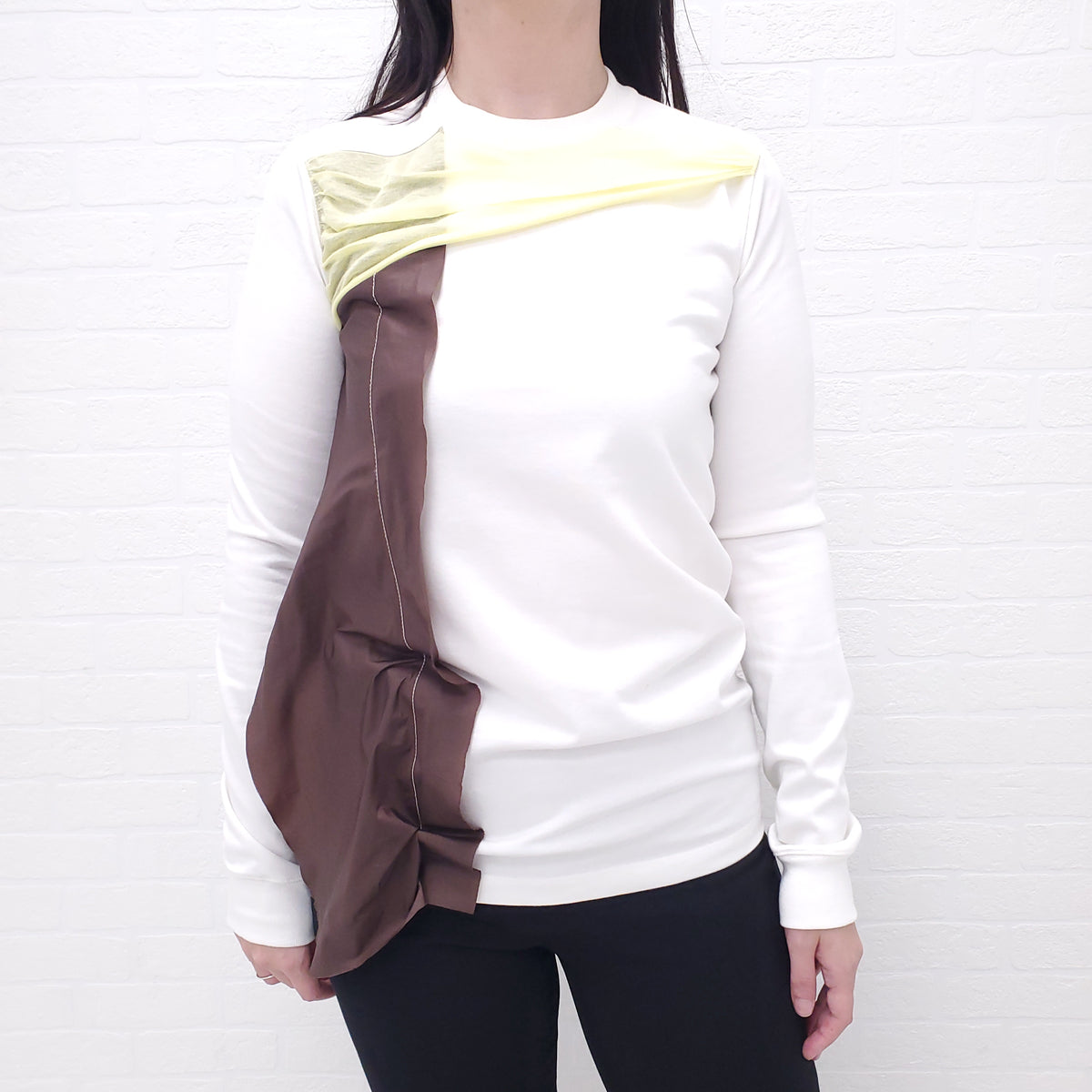 RICK OWENS MILK/RAISIN/LIME TOP - SIZE 40