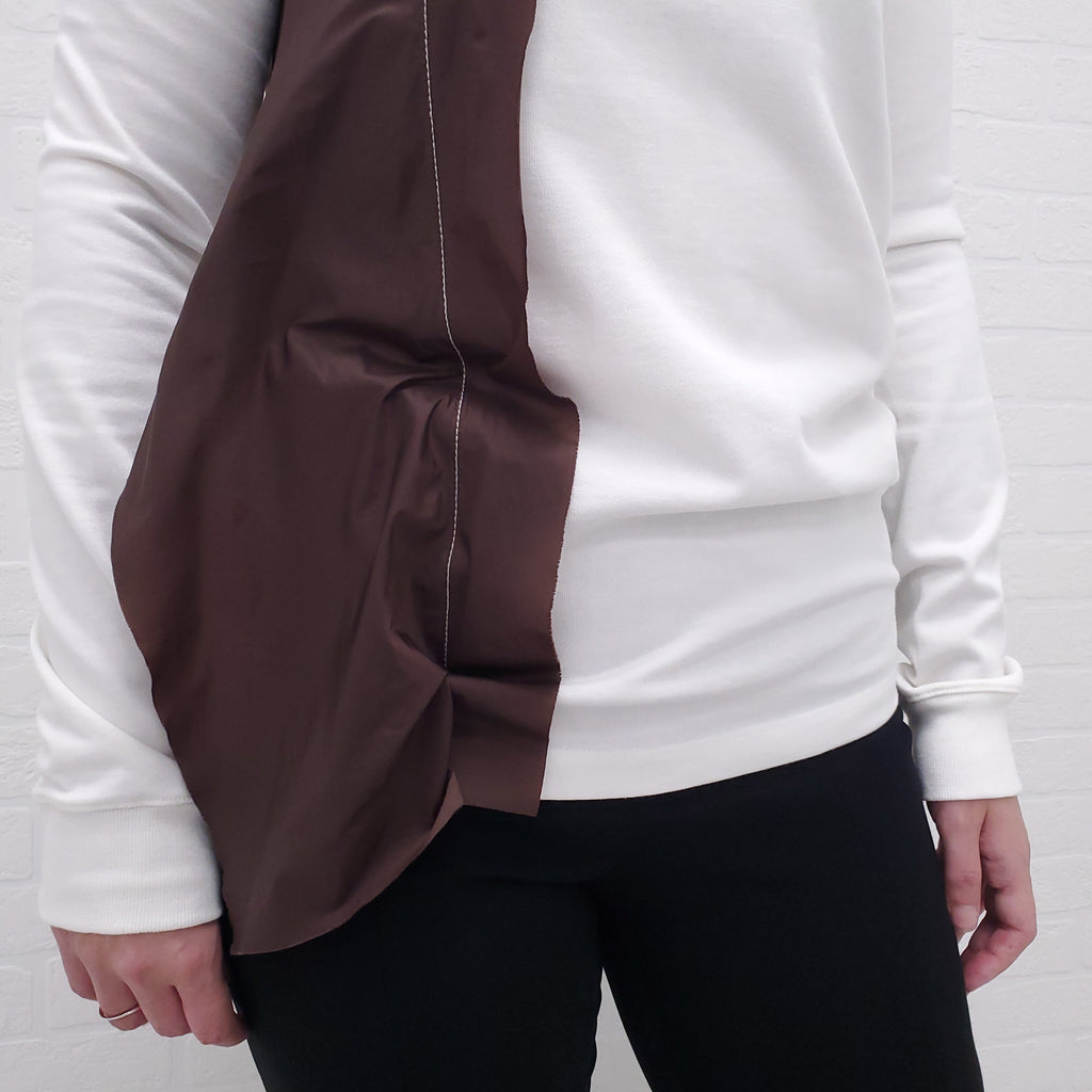 RICK OWENS MILK/RAISIN/LIME TOP - SIZE 40