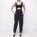 SELF-PORTRAIT BLACK JUMPSUIT - SIZE 2