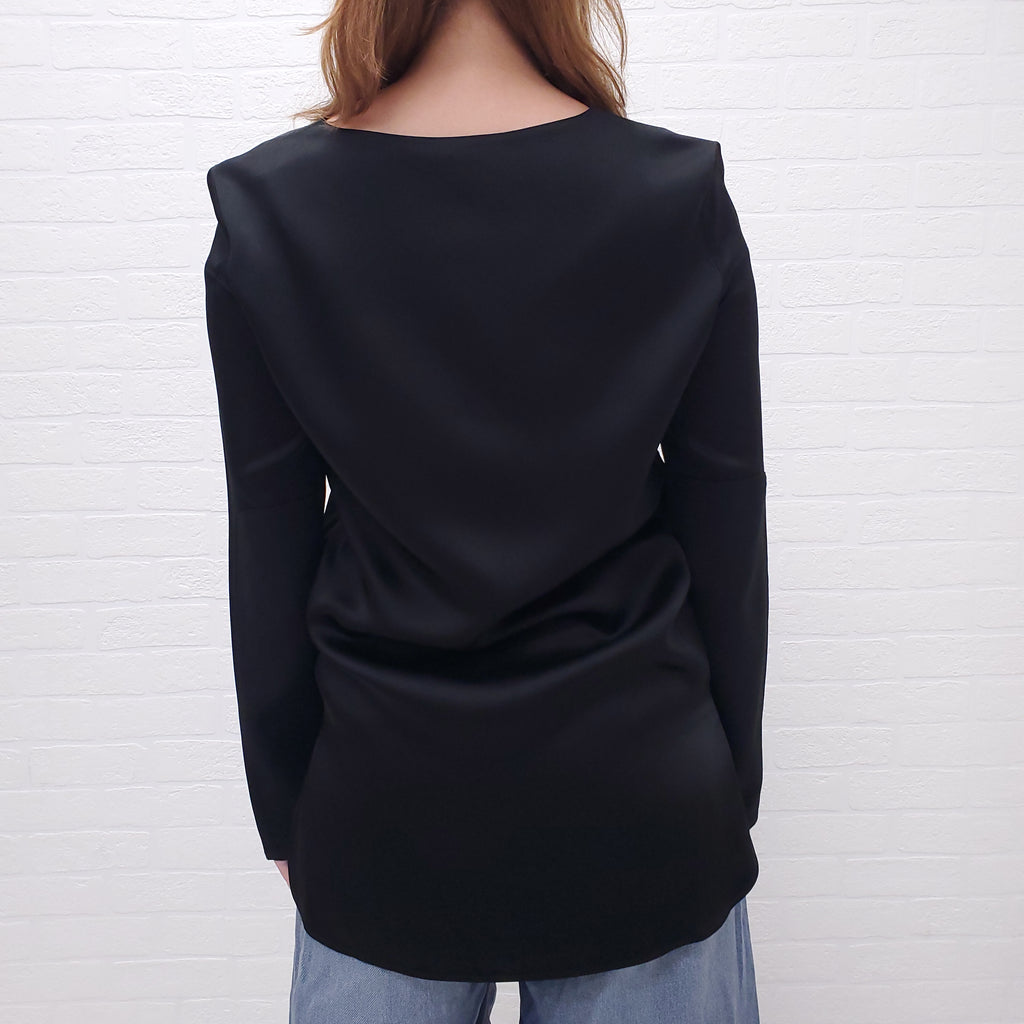 MAISON MARGIELA BLACK BLOUSE - SIZE 40