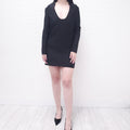VALENTINO BLACK SCOOP NECK DRESS - SIZE 42
