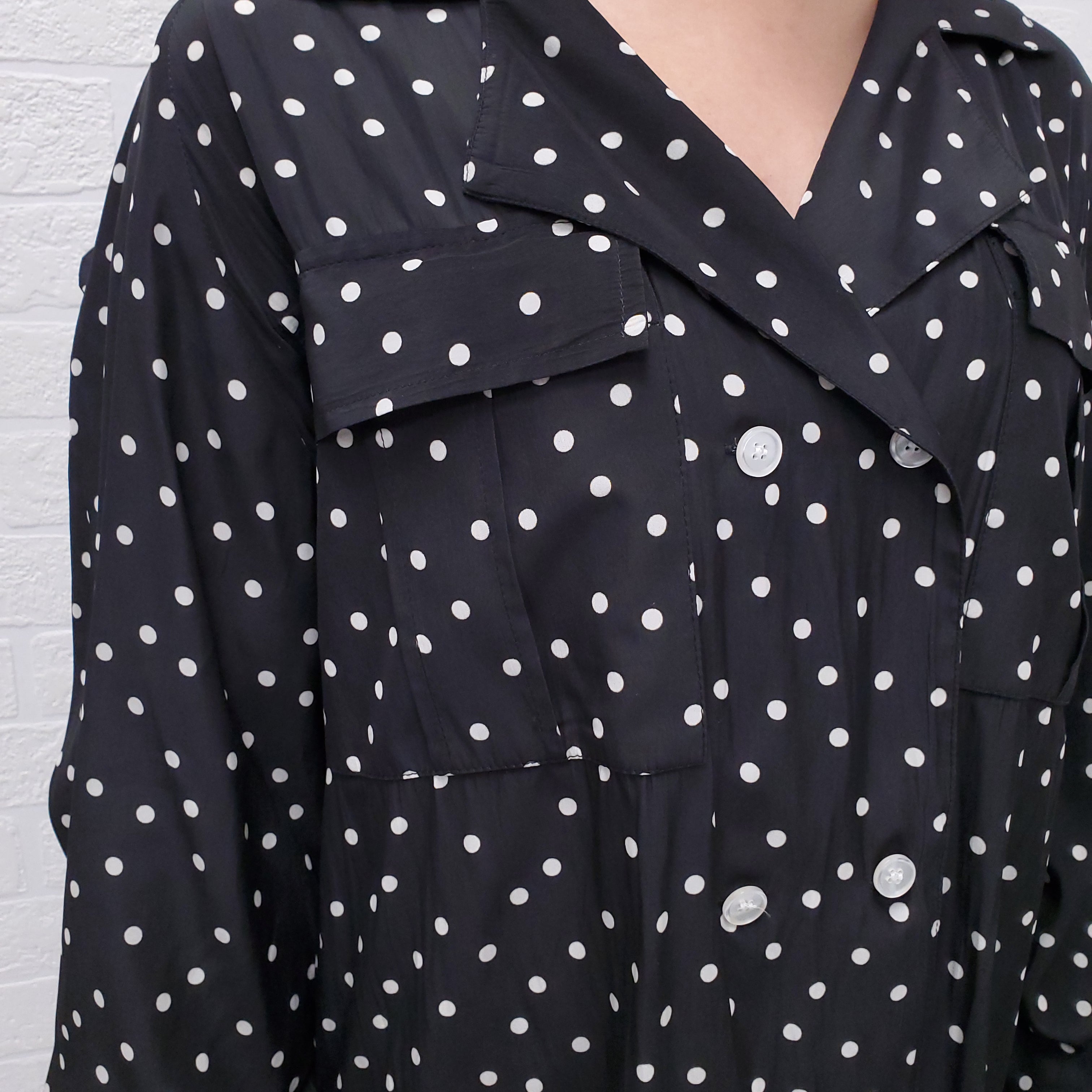 SMYTHE POLKA DOT BLOUSE - SIZE XS