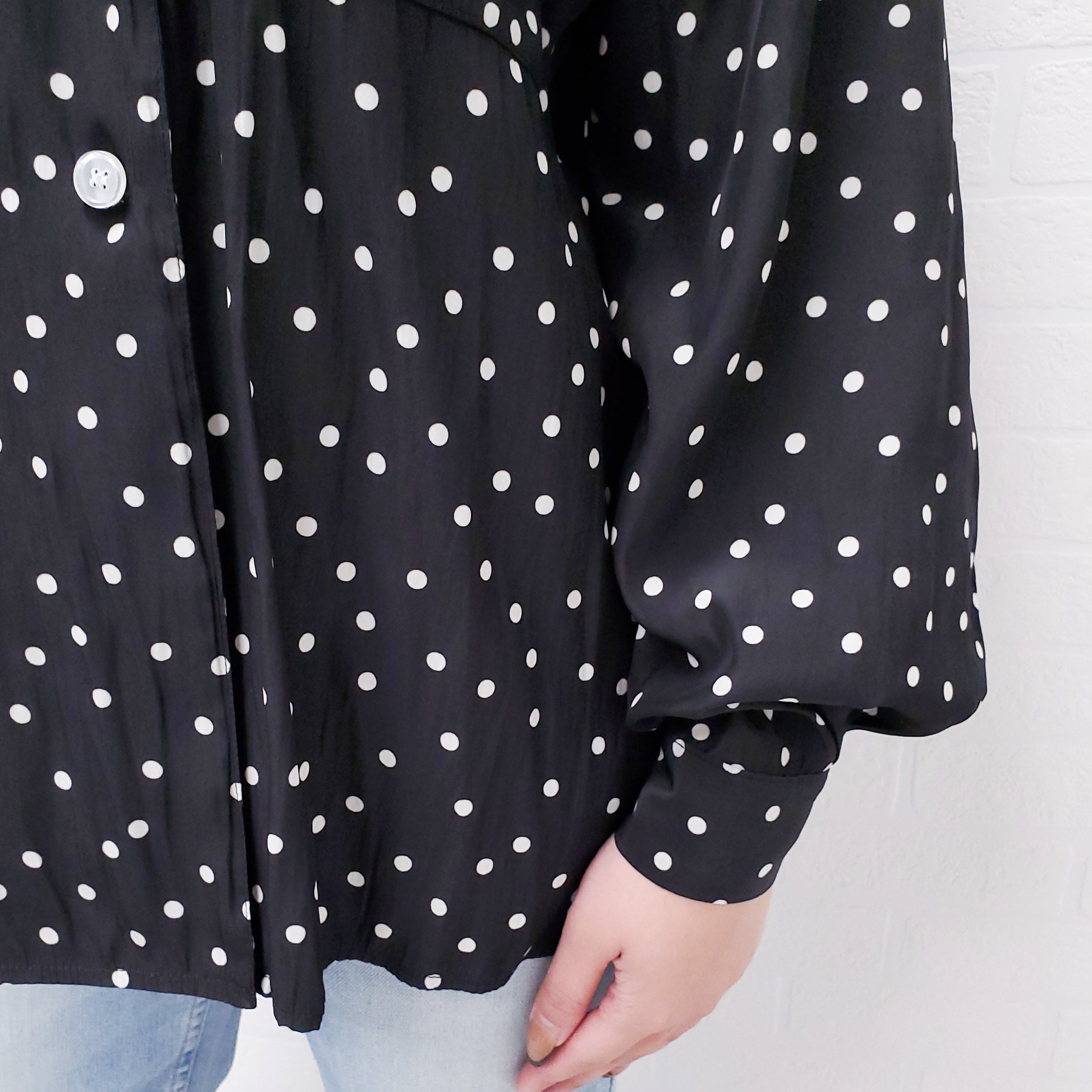 SMYTHE POLKA DOT BLOUSE - SIZE XS