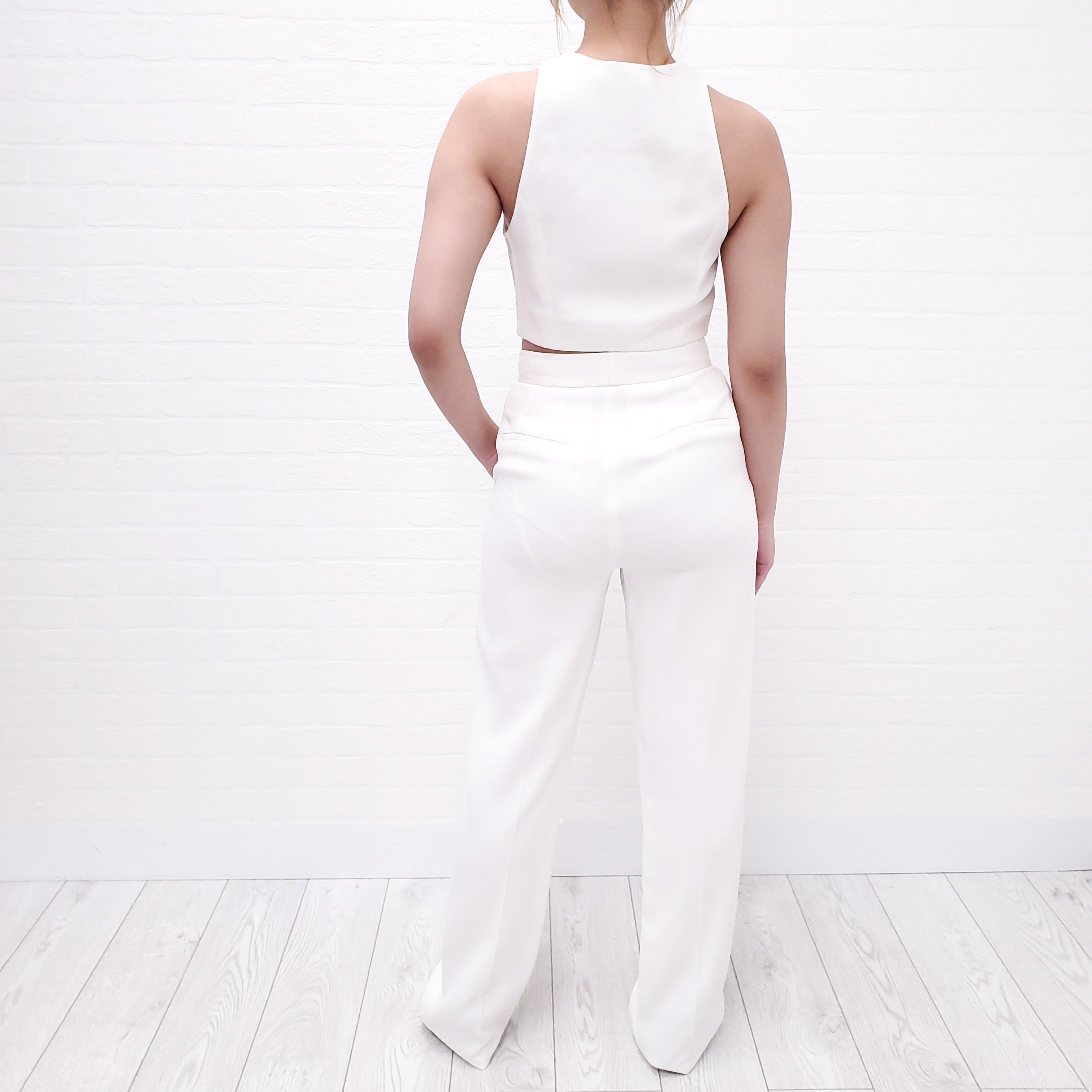 A.L.C. WHITE JUMPSUIT - SIZE 2