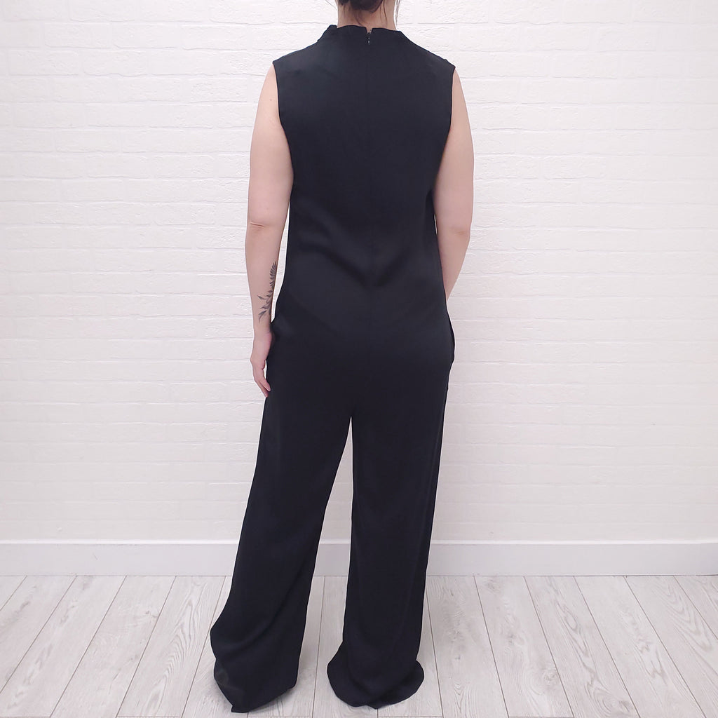 VICTORIA BECKHAM BLACK JUMPSUIT - SIZE 10
