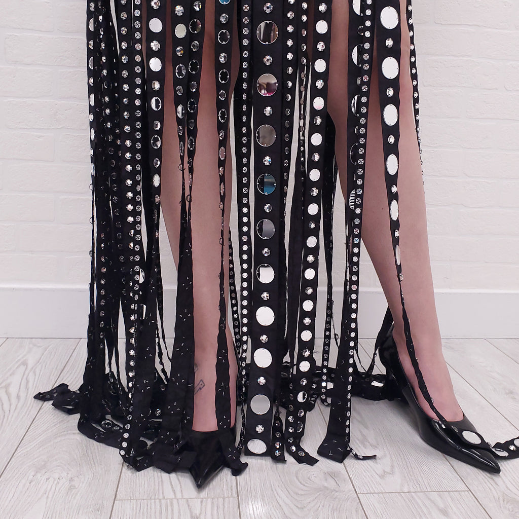 GUCCI RUNWAY MIRRORED GOWN - SIZE 44