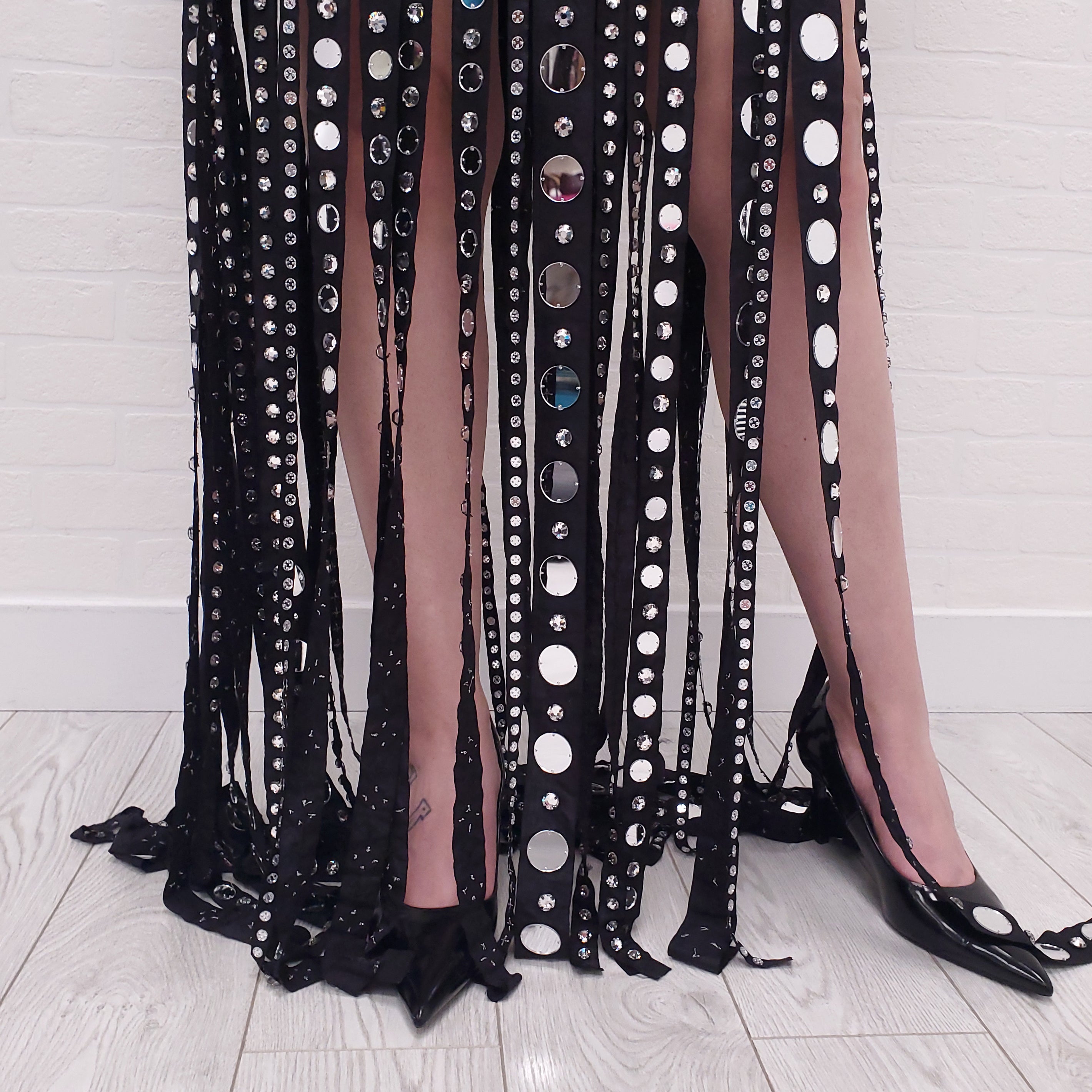 GUCCI RUNWAY MIRRORED GOWN - SIZE 44