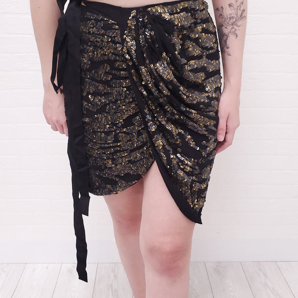ISABEL MARANT RUNWAY SEQUIN SKIRT - SIZE 40