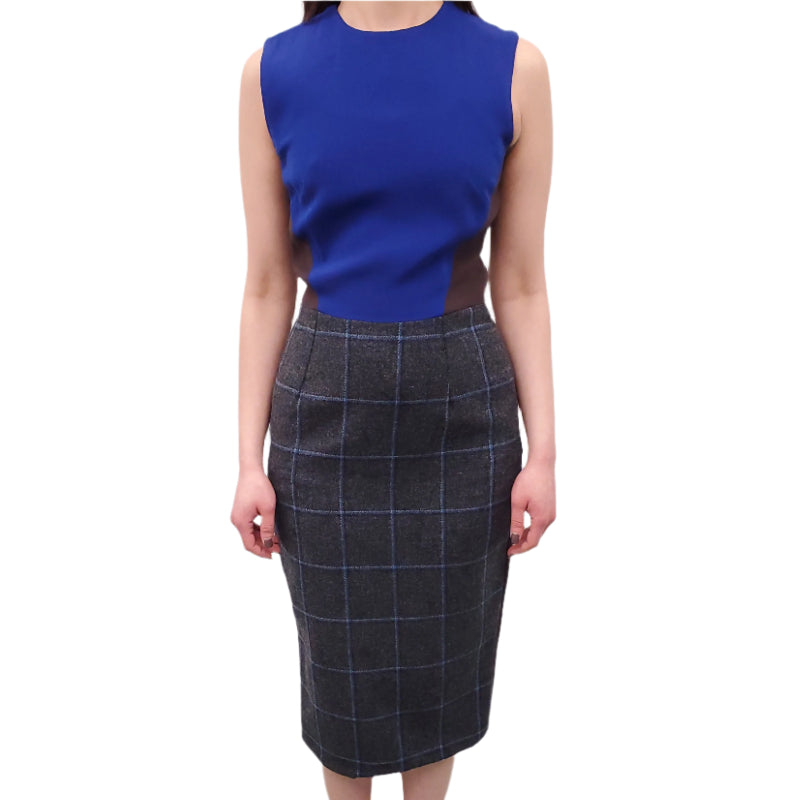 VICTORIA BECKHAM COLOUR BLOCK DRESS - SIZE 6/UK 10