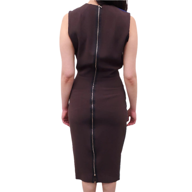 VICTORIA BECKHAM COLOUR BLOCK DRESS - SIZE 6/UK 10