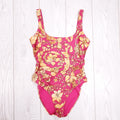 VERSACE PINK FLORAL SWIMSUIT - SIZE 1/S