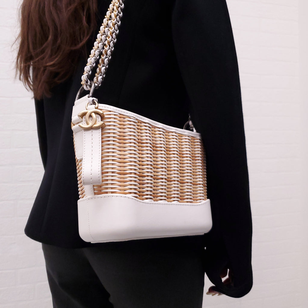 CHANEL WICKER GABRIELLE BAG