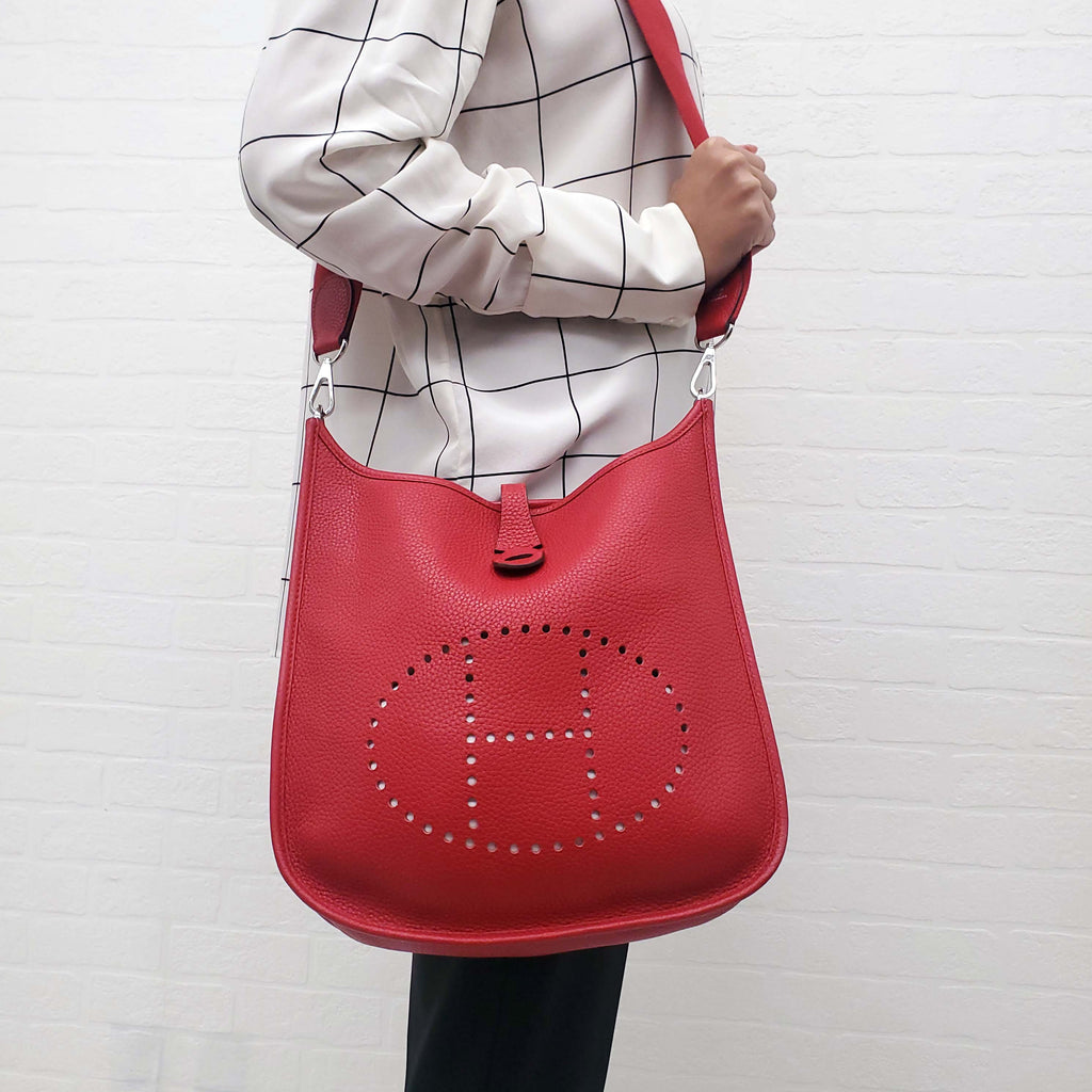 HERMÈS 'ROUGE CASAQUE' EVELYNE 29