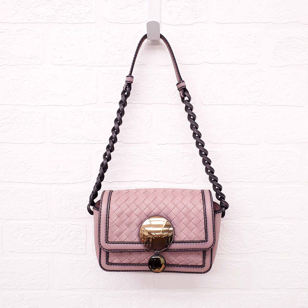 BOTTEGA VENETA INTRECCIATO NAPPA MIRROR LENSES CROSSBODY BAG