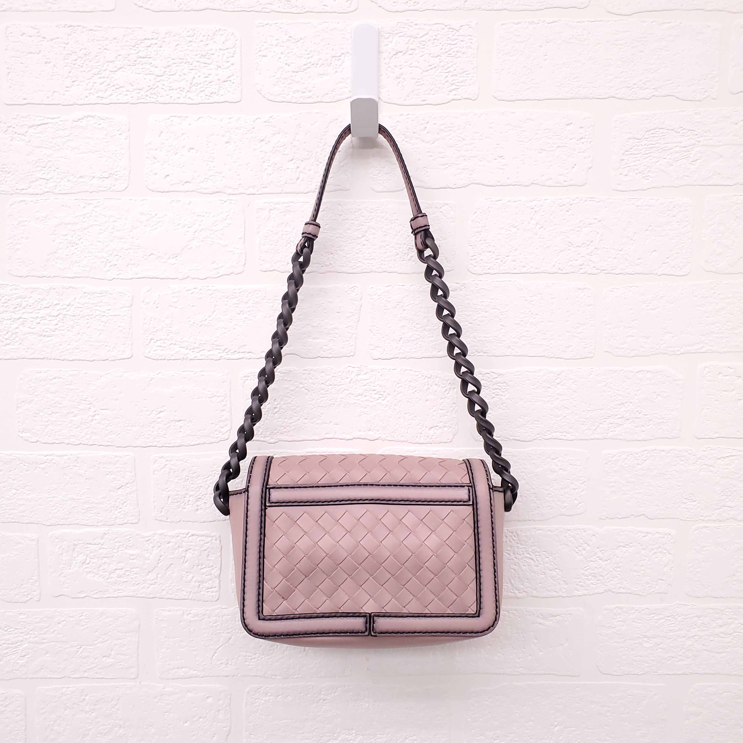 BOTTEGA VENETA INTRECCIATO NAPPA MIRROR LENSES CROSSBODY BAG