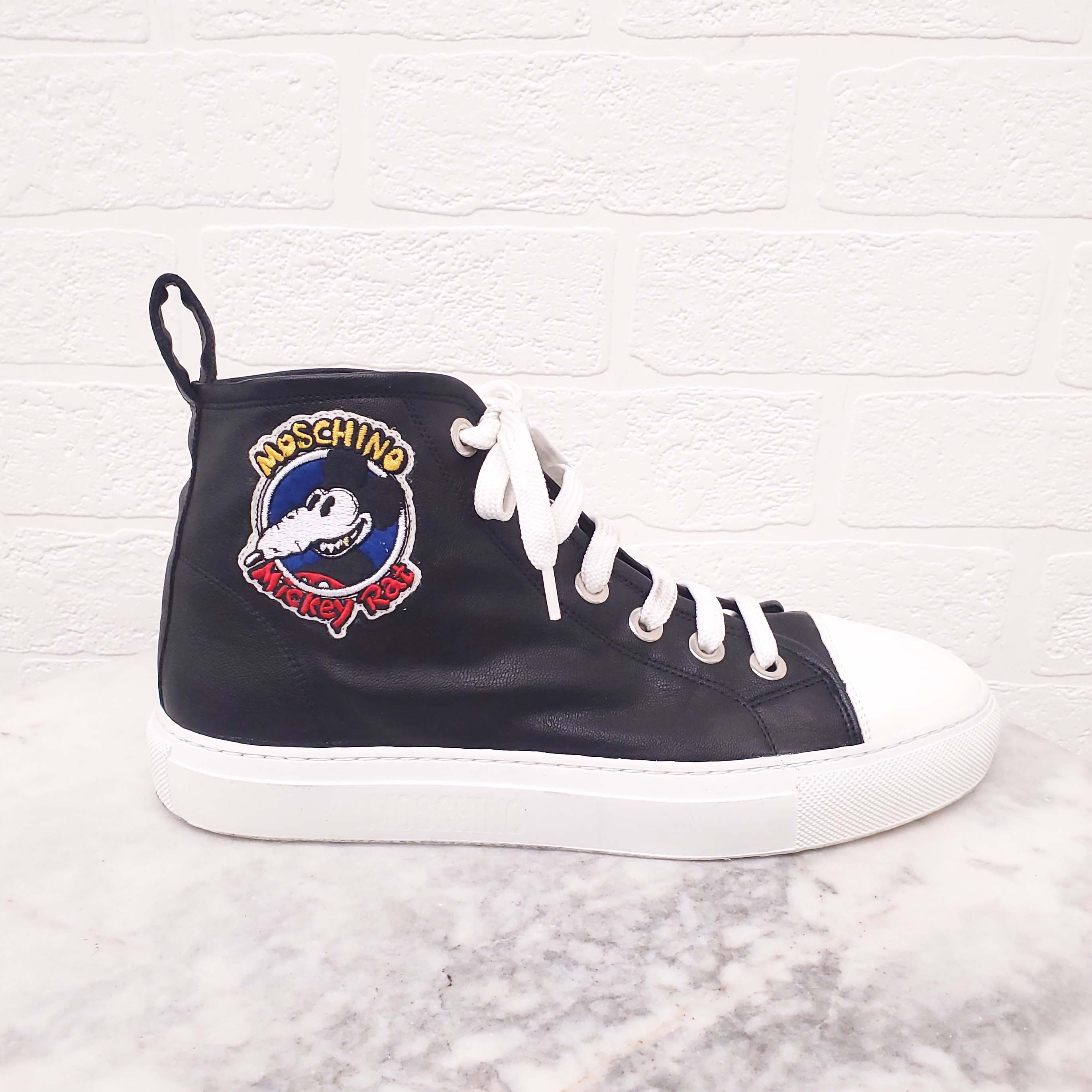 MOSCHINO 'MICKEY RAT' SNEAKERS - SIZE 39