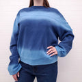 THE ELDER STATESMAN BLUE TIE DYE SWEATSHIRT - SIZE M