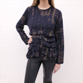 COMME DES GARÇONS RUFFLE LAYERED TIE DYE SHIRT - SIZE L