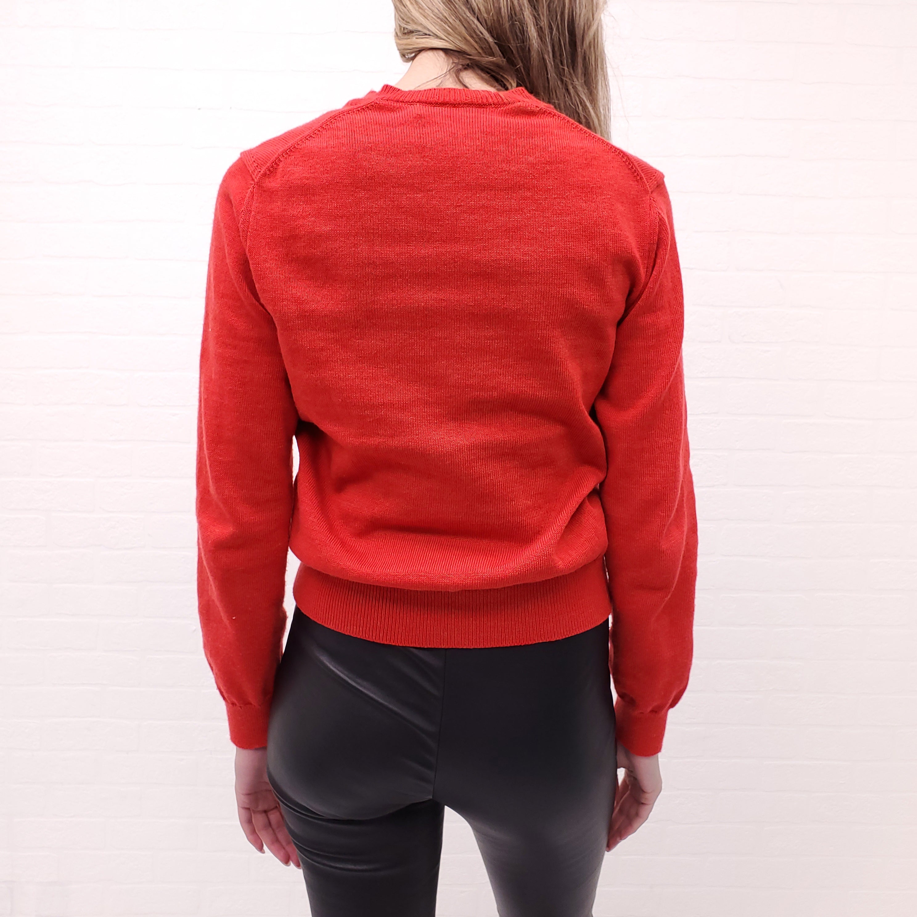 COMME DES GARÇONS RED CARDIGAN - SIZE M