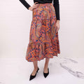 ETRO ORANGE PATTERNED SKIRT - SIZE 42