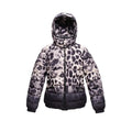 MONCLER LEOPARD JACKET WITH CINCH DETAIL & LOGO - SIZE 3 (M)