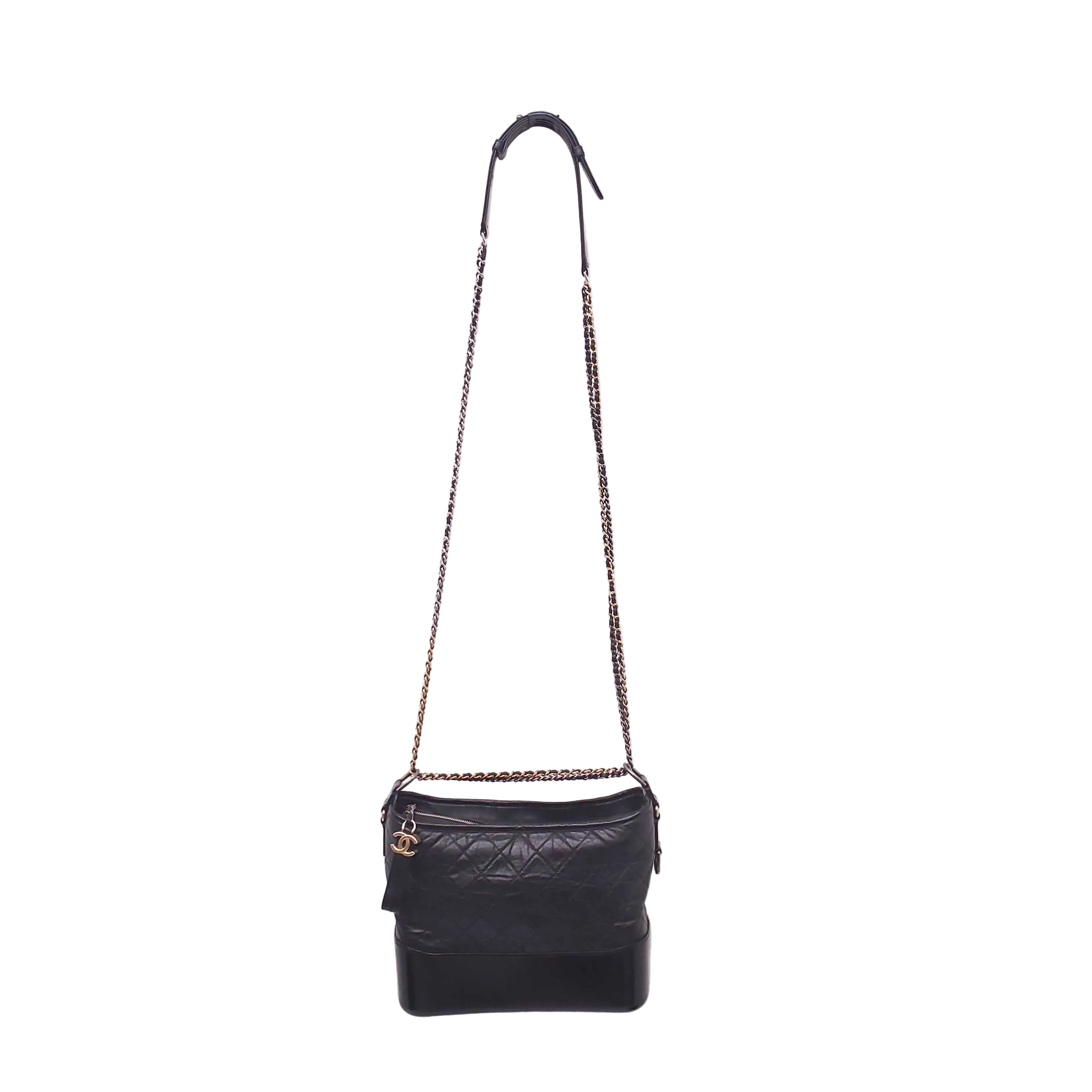 CHANEL BLACK GABRIELLE HOBO BAG