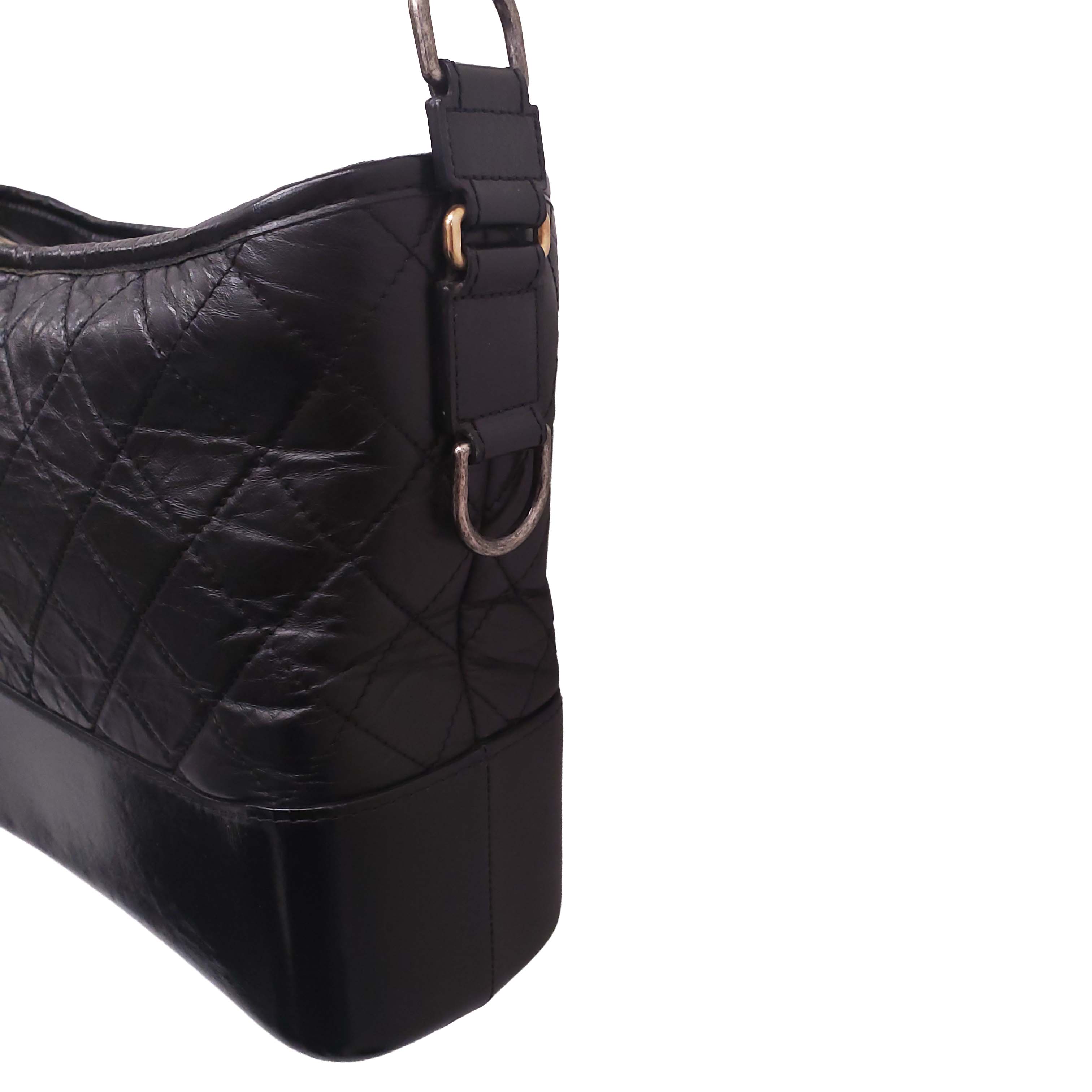 CHANEL BLACK GABRIELLE HOBO BAG