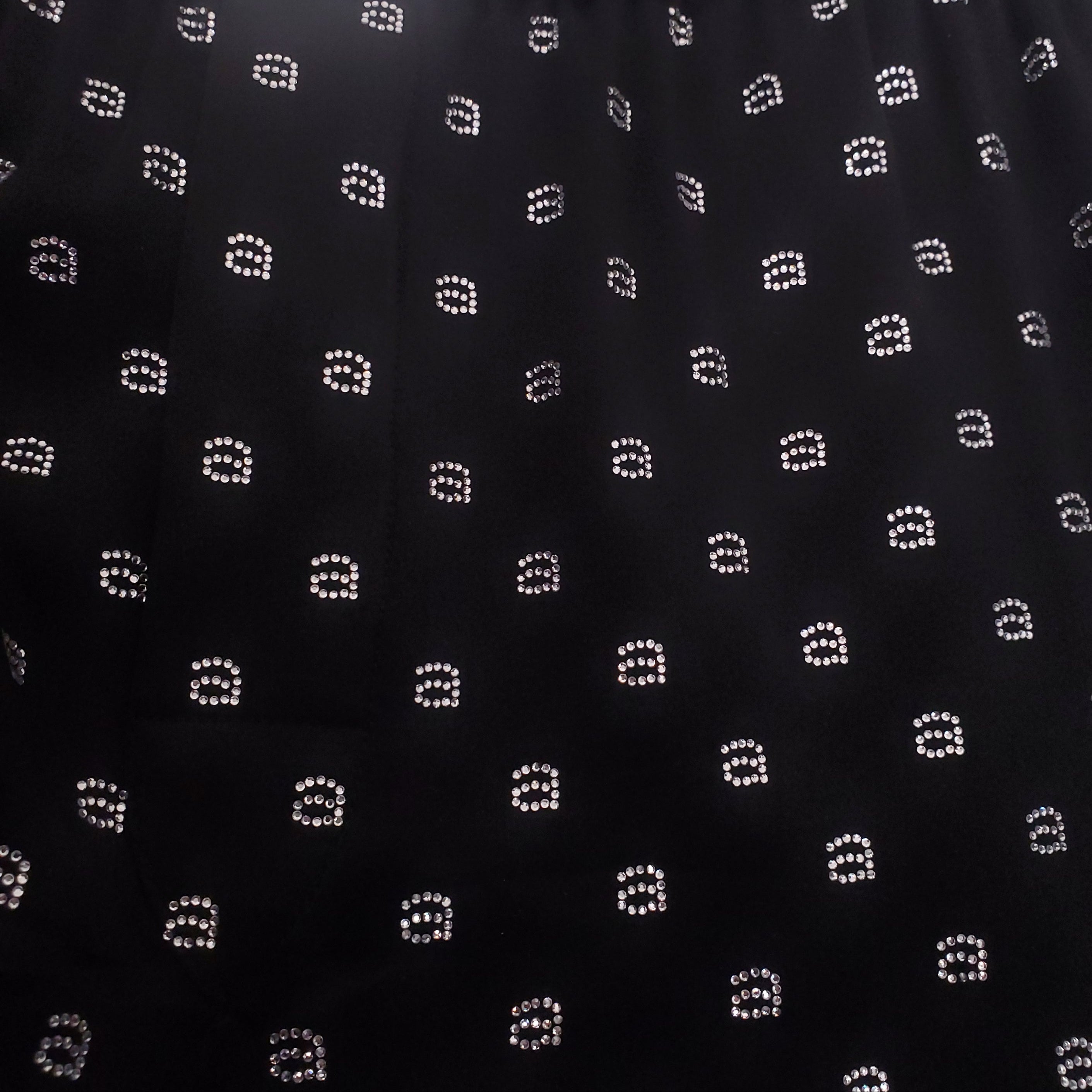 ALEXANDER WANG CRYSTAL LOGO TROUSERS - SIZE 6