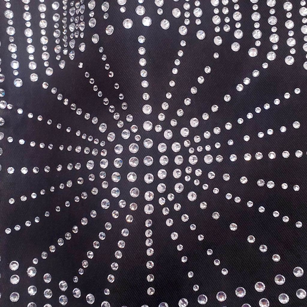 THE ATTICO RHINESTONE-EMBELLISHED JEANS - SIZE 28