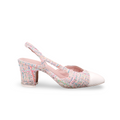 CHANEL CC MULTICOLOURED TWEED SLINGBACKS - SIZE 36