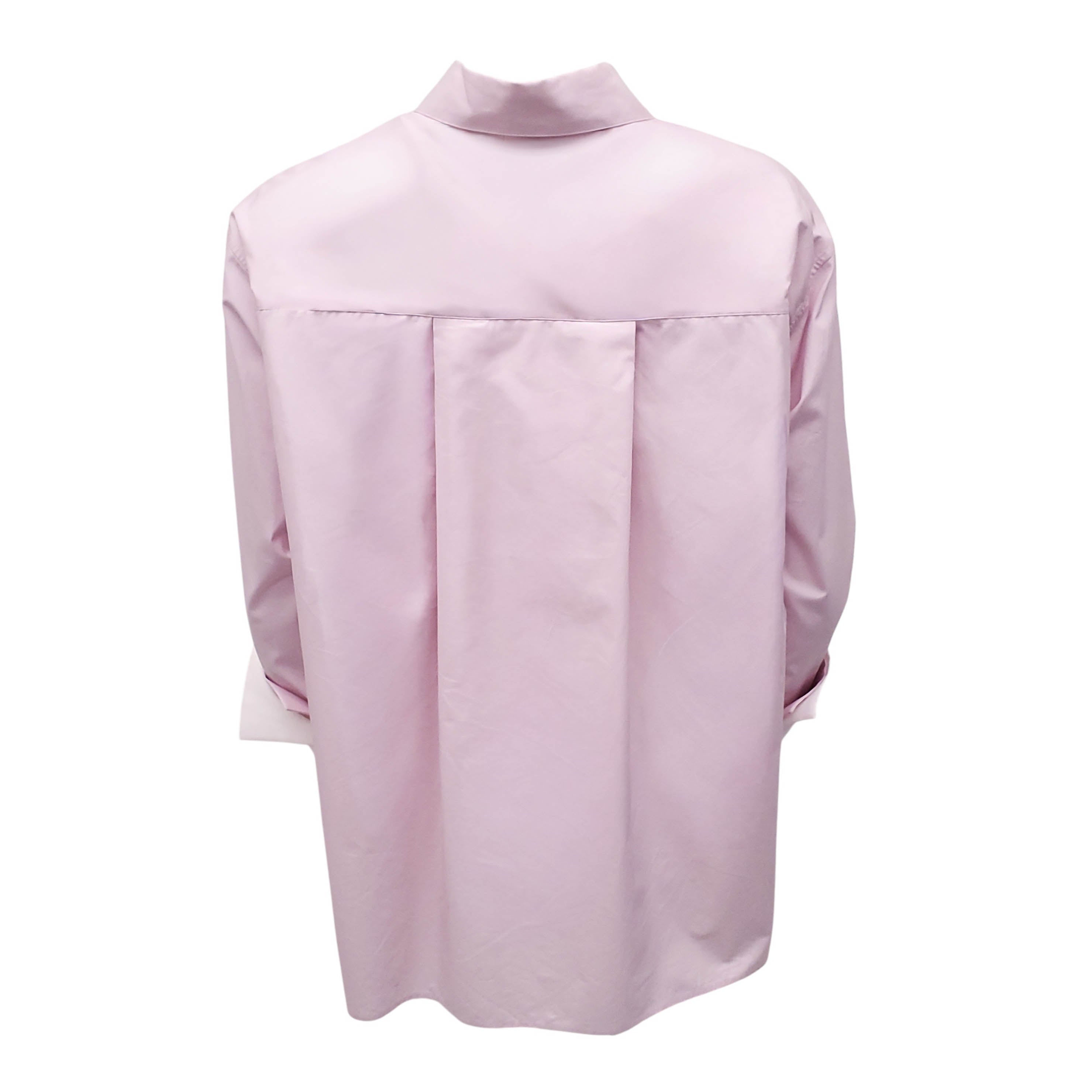 LOEWE 2-LAYERED COTTON POPLIN SHIRT - SIZE 36 (OVERSIZED)
