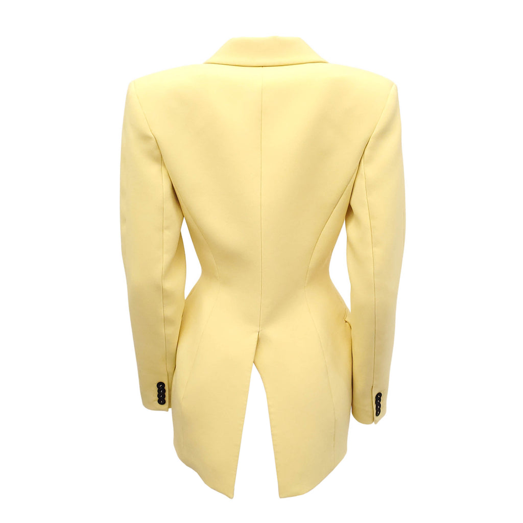 MUGLER YELLOW BLAZER - SIZE 38