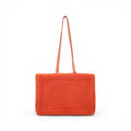 JACQUEMUS ORANGE SHEARLING TOTE