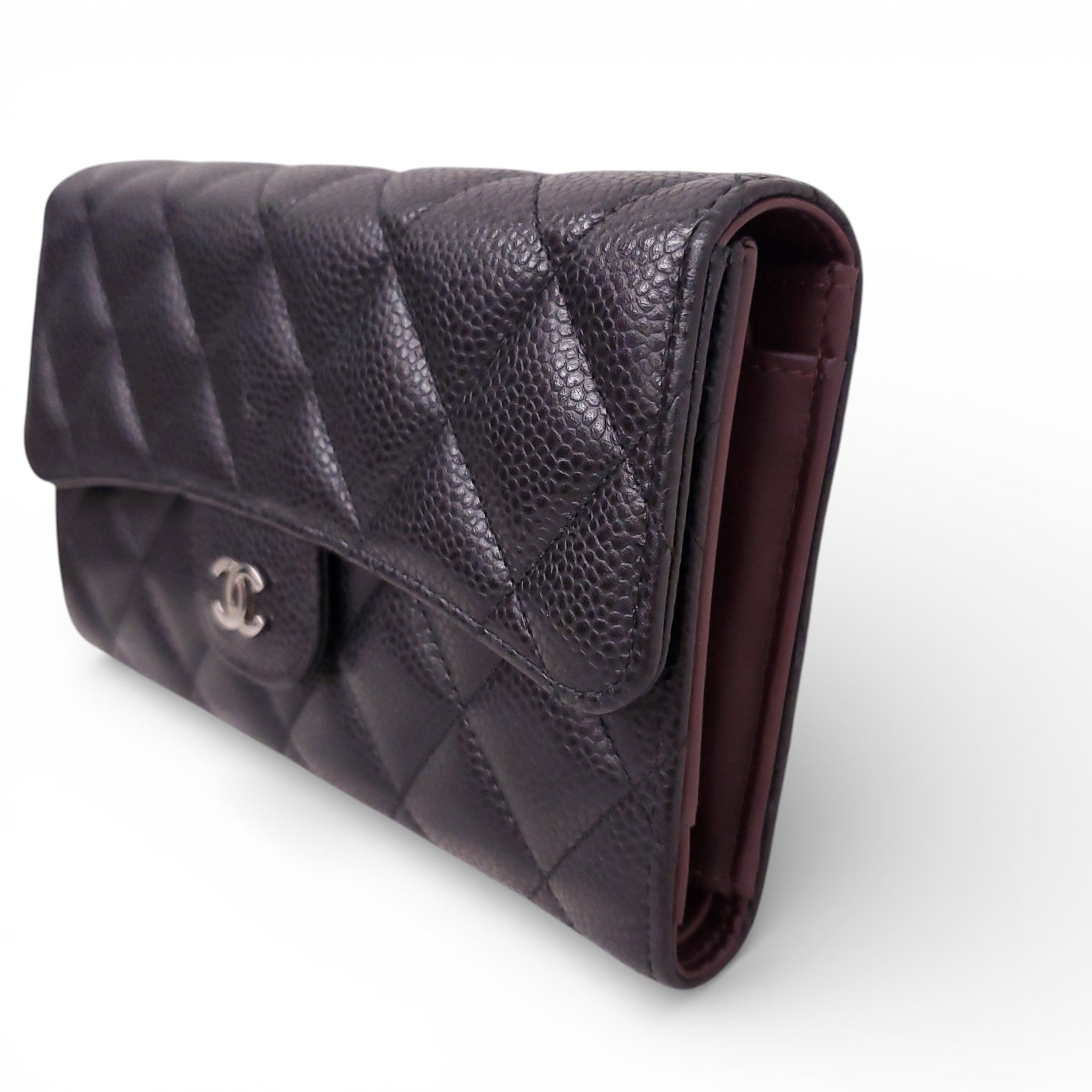 CHANEL BLACK CAVIAR WALLET