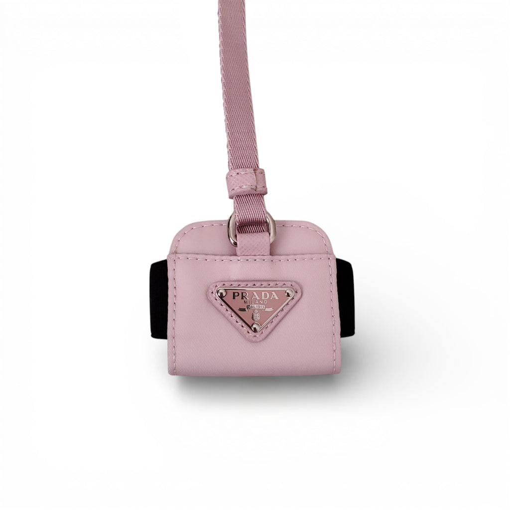 PRADA PINK NYLON AIRPOD PRO CASE